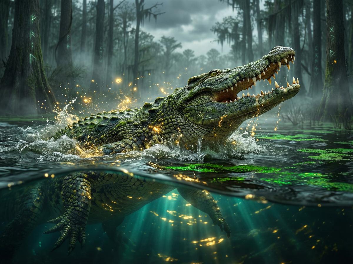 泄密-尼罗鳄水下伏击视频